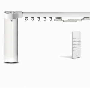 Factory Price Durable Eco-Friendly Motorized Electric <strong>Aluminium</strong> <strong>Curtain</strong> <strong>Track</strong> with Lithium Battery Custom Size Modern Design - Product Image 1