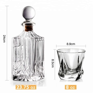 BLJOE06 Conception Unique Conçu <span class=keywords><strong>Whisky</strong></span> <span class=keywords><strong>Carafe</strong></span> Ensemble avec Fleuri <span class=keywords><strong>Bouchon</strong></span> - Product Image 5