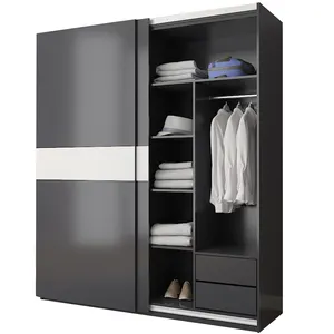 High glossy lacquer coating wardrobe closet bedroom furniture