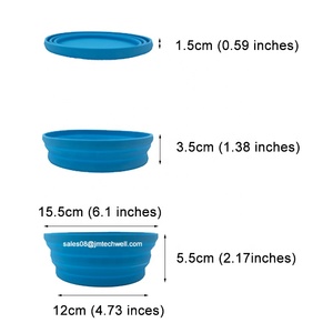 Ciotola pieghevole in <span class=keywords><strong>Silicone</strong></span> da campeggio personalizzata all'ingrosso grande ciotola pieghevole in <span class=keywords><strong>Silicone</strong></span>
