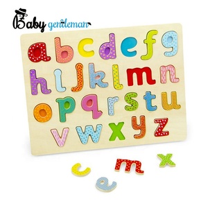 Best design English learning wooden abc puzzle game for children Z14095B - Product Image 4