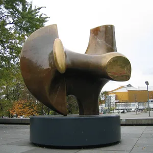 Design classique Coulée grande abstrait bronze Henry Moore statue pour la décoration de jardin