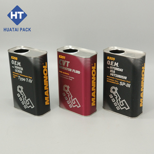 Lata de aceite de motor cuadrada de 1L, fabricante de latas de aceite de motor de estilo F de revestimiento, latas oblonas - Product Image 4