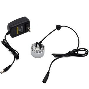 Dc điện tử matel đầu 20 mét 12 cái LED fogging Head lồng ấp siêu âm tạo độ ẩm không khí tạo độ ẩm Atomizer - Product Image 1