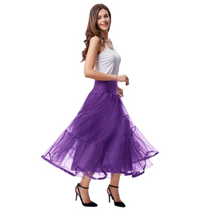 ग्रेस कैरिन महिला रेट्रो विंटेज पोशाक लंबी Crinoline पेटीकोट नीचे का कपड़ा CL010421 - Product Image 2