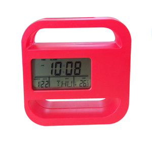 Kartvizit tutucu elektronik hareket tipi ile yaratıcı ofis masa saati manyetik <span class=keywords><strong>LCD</strong></span> dijital takvim alarmı - Product Image 1