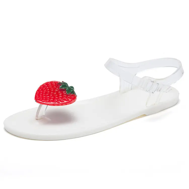 Comfortable Summer Lady Plastic Fruit Sandals Wholesale Woman Jelly Shoes