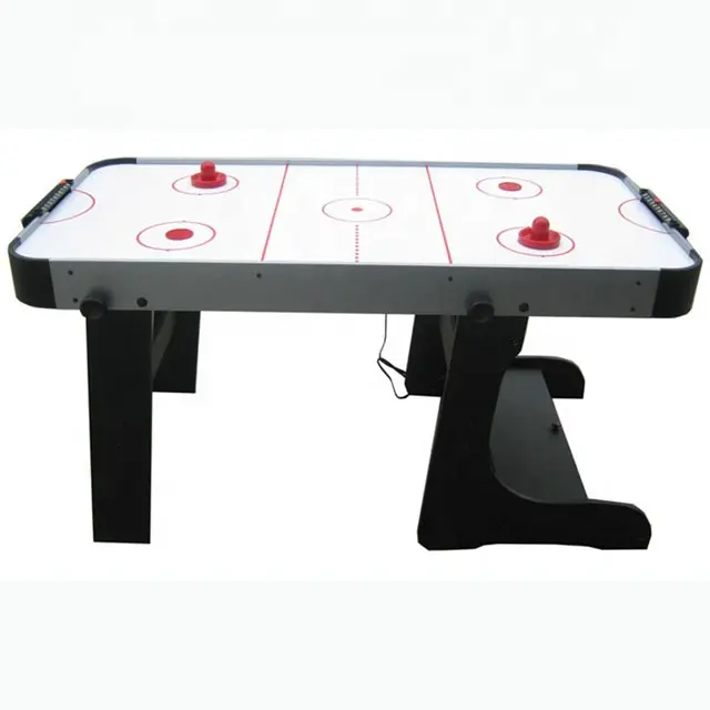 72 inch Tafel Grootte en Wit/Zwarte Kleur Vouwen Air Hockey Spel Tafel Met Opslag Accessoire