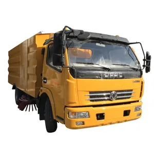 Airport Runway street vacuum suction sweeping clean truck 4x2 dongfeng brooms for sweeper truck