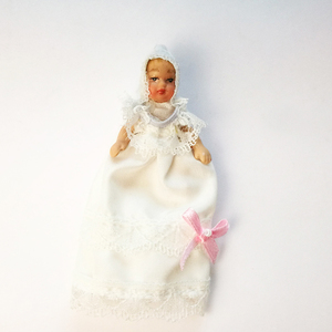 Iland miniaturas 1/12 casa <span class=keywords><strong>de</strong></span> muñecas miniaturas figura <span class=keywords><strong>de</strong></span> porcelana bebé muñeca vestido PP002 - Product Image 3