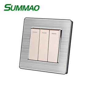Atractivo moderno impermeable <span class=keywords><strong>Interruptor</strong></span>, Control interior 2Gang 1Way interruptores eléctricos con indicador <span class=keywords><strong>Led</strong></span> - Product Image 6