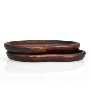 Plato Grande para Aperitivos, Diseño Creativo Vintage, Hecho a Mano con Madera de <span class=keywords><strong>Catalpa</strong></span>, Ecológico, Forma de Anacardo, 100 Piezas, Recubierto de Laca - Product Image 3