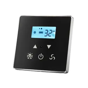 Système intelligent En Verre Trempé Panneau Contrôleur de Thermostat Commutateur