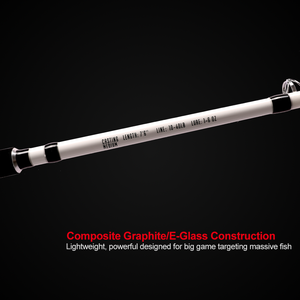<span class=keywords><strong>Canne</strong></span> à Pêche <span class=keywords><strong>Silure</strong></span> HONOREAL en Fibre de Verre Époxy, 7'6'' (2,28 m), Puissante 50 lb, 1-10 OZ - Product Image 4