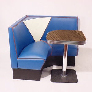Venta caliente <span class=keywords><strong>muebles</strong></span> de restaurante los liquidadores restaurante de la esquina de madera cabinas de diseño con mesas - Product Image 1