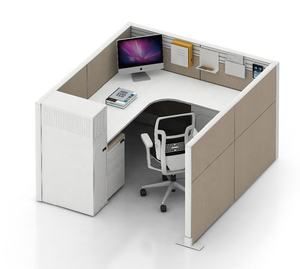 Zeitgenössische Büro-Kabinen 1/2/3/4/6 Personenbüro Trennwand-Arbeitsplatz - Product Image 1