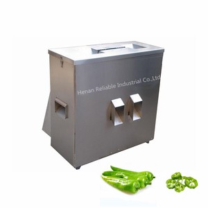 300kg/시간 마케도니아 고추 줄기 절단기 핵심 구성 요소로 야채 가공 공장 모터에 대 한 붉은 고추 커터 - Product Image 3