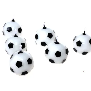 Оптовая продажа, свечи для детского дня рождения с футбольным мячом