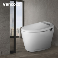 Vancoco Plastic Intelligente Seat Temperatuurregeling Witte Keramische Bevestigd Bidet Automatische Menselijk Slimme Wc