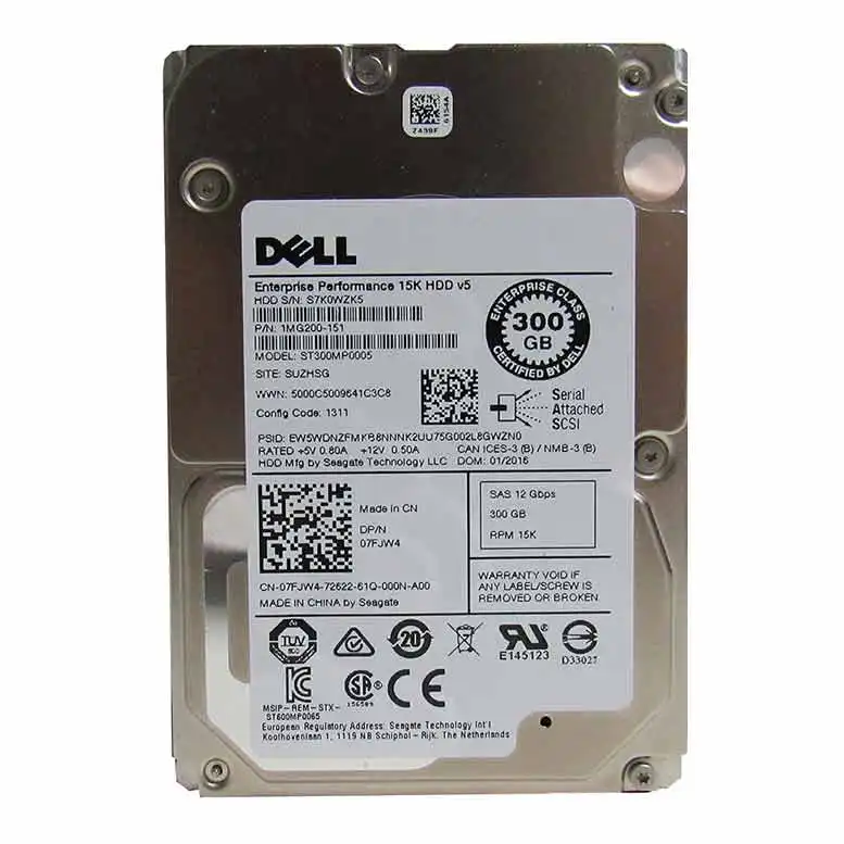 New DELL Server hard disk 300GB HDD 3.5 sas 15K Server HDD
