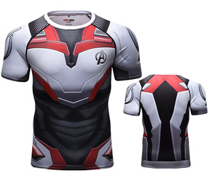 Maglietta da <span class=keywords><strong>uomo</strong></span> Cody Lundin a compressione Abbigliamento da palestra a manica corta stampato 3D con disegno animale - Product Image 1