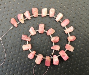 ghUneven Shape Side <b>Drilled</b> Polished Rough Natural <b>Pink</b> Tourmaline Gemstone Making Jewelry Top Quality - Product Image 3