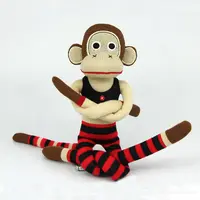 Wholesale Knitted Stuffed Animals Plush Long Leg and Long Arms Monkey
