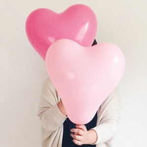 Fournitures de mariage décoration de fête ilove en forme de coeur 12 pouces ballon de fête - Product Image 5