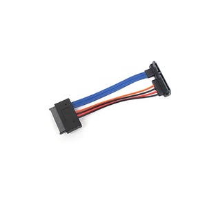 Câble d'alimentation et de données Micro SATA 16 broches vers SATA III 22 broches à 90 degrés 7+7+2 - Product Image 1