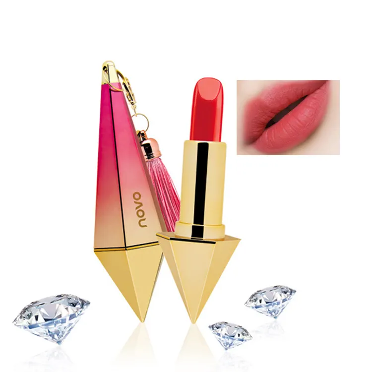 Novo makeup! Makeup brand queen lipstick glitter diamond matte lipstick waterproof