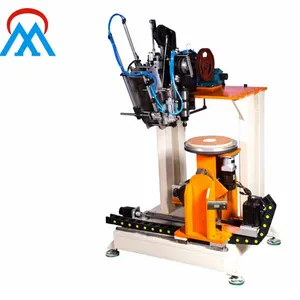 Customized high production 3 axis 1 drilling and 1 tufting disc brush making machine industrial cleaning brush making machine