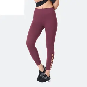 Calças esportivas de cintura alta sem costura, leggings femininas para yoga, atacado em xangai