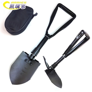 الترويجية الأسود multifunction التخييم للطي مجرفة العسكرية - Product Image 1