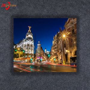 Personnalisé belle ville paysage LED peinture sur toile pour <span class=keywords><strong>la</strong></span> maison art mural - Product Image 2