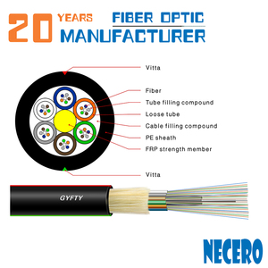 Câble de fiber optique (À Tube Lâche Toronné Porteur <span class=keywords><strong>central</strong></span> Non métallique Câble) GYFTY - Product Image 2