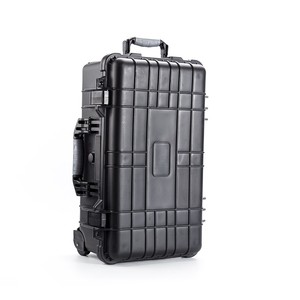 <strong>Plastic</strong> Toolbox Trolley Case Instrument Camera Safety Box Foam Insert <strong>Suitcase</strong> With Wheels - Product Image 3