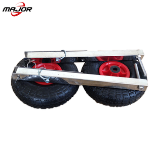 Pair of Heavy Duty Aluminum Alloy <strong>Dinghy</strong> Launching <strong>Wheels</strong> for Inflatable Boats 14 Inches - Product Image 4
