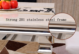 Muebles de comedor moderno fuerte mármol natural mesa de comedor con 6 sillas - Product Image 6