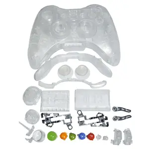 For XBox 360 Controller Shell Replacement Transparent Clear Housing Shell Case Buttons for XBox 360 Controller