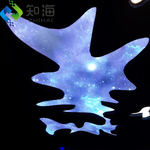 ZHIHAI Hộp Đèn Led Sợi Thủy Tinh Sợi Quang Tấm Trần Giả 3d In UV - Product Image 5