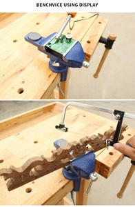 <span class=keywords><strong>Étau</strong></span> <span class=keywords><strong>de</strong></span> <span class=keywords><strong>Table</strong></span> à bois multifonction à 360 degrés avec enclume ronde - Product Image 4