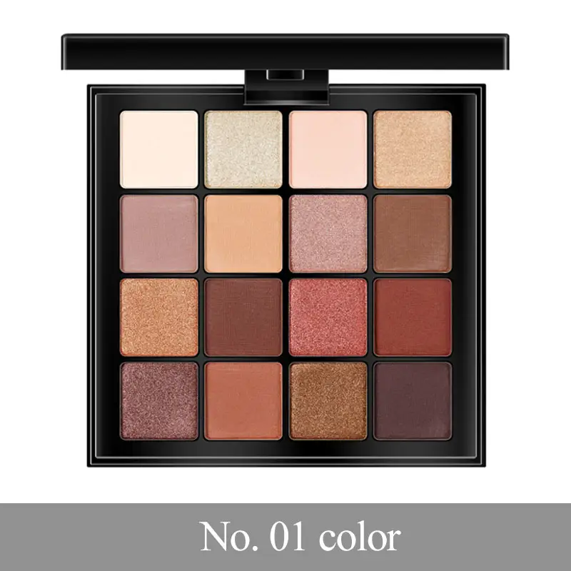 MINSHZEE eye shadow disc pearl matte makeup beginner earth color multicolor eye shadow disc parity makeup 16 colors