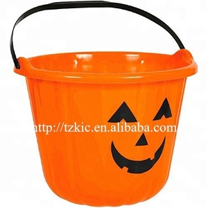 Halloween <span class=keywords><strong>trick</strong></span> <span class=keywords><strong>or</strong></span> <span class=keywords><strong>treat</strong></span> bucket Jack <span class=keywords><strong>O</strong></span> Lantern sweet treats with handle - Product Image 4