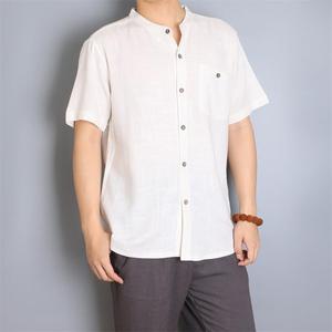 Camicia taglie forti da uomo vestiti di canapa in fibra verde abbigliamento personalizzato camicia di canapa all'ingrosso - Product Image 3