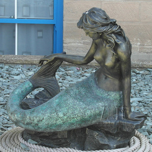 Yüksek Kaliteli bahçe bronz mermaid çeşme - Product Image 4