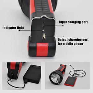 5in1 Portatile di Caccia Faro torcia elettrica Luminosa Eccellente Banca di Potere di uscita USB Solare <span class=keywords><strong>Ricaricabile</strong></span> ha condotto il riflettore tenuto in mano - Product Image 2