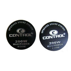 Personalizada de fábrica de acero inoxidable grabar <span class=keywords><strong>el</strong></span> logotipo delgada redonda pequeña placa de Metal - Product Image 1