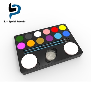 <span class=keywords><strong>2018</strong></span> más de fiesta de Halloween cara cuerpo profesional maquillaje 12 colores Flash del tatuaje de la cara y el cuerpo de pintura - Product Image 4