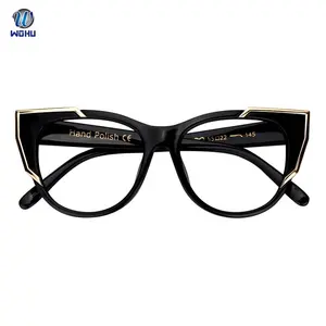 Новый дизайн кошачий глаз большой длинный храм очки для чтения кадров оптические очки кадры