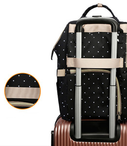 Multifunctional Backpack Baby Diaper <strong>Bag</strong> <strong>with</strong> <strong>Changing</strong> <strong>Mat</strong>, Luxury Waterproof Designer Polyester Diaper <strong>Bag</strong> for Mother - Product Image 3